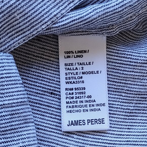 James Perse Women's Striped Blouse - Picture 10 of 12